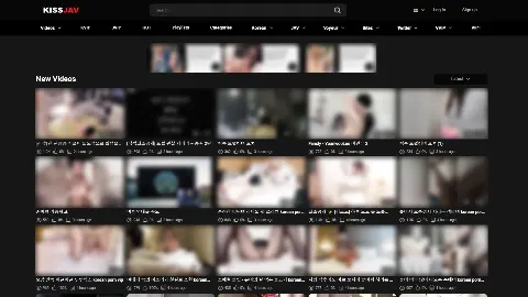 KissJAV 사이트 화면 1