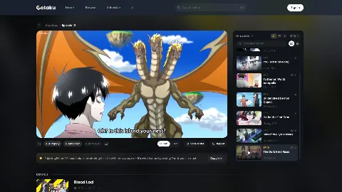 Gotaku 사이트 화면 2