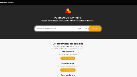 PornHoarder 사이트 화면 1
