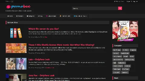 PornoBae 사이트 화면 5