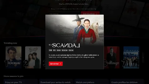 Netflix 사이트 화면 3