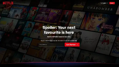 Netflix 사이트 화면 1