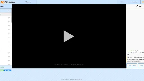 AQ스트림 사이트 화면 1