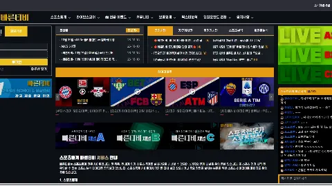 빠른티비 사이트 화면 1