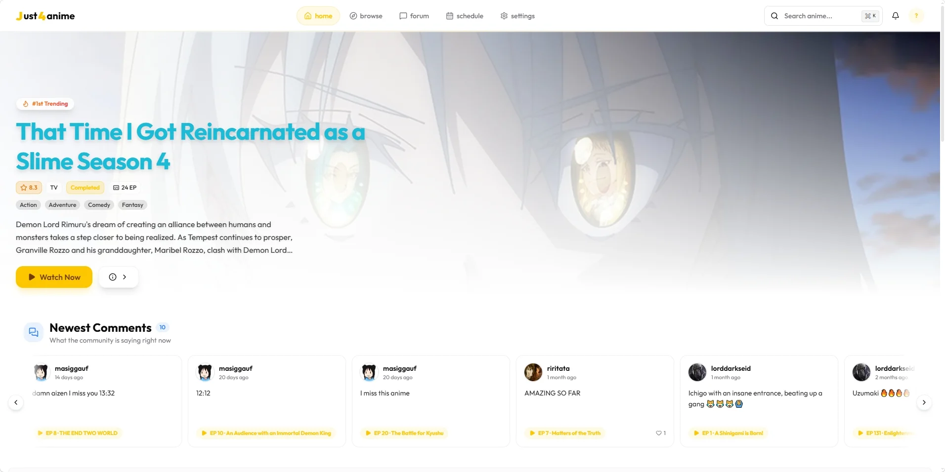 Just4Anime 미리보기