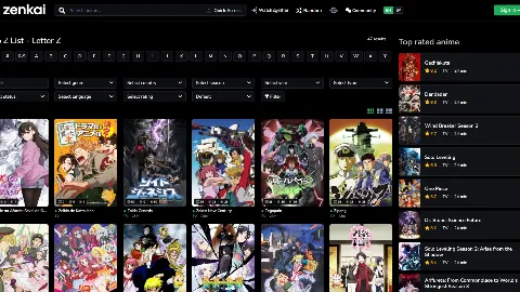 Zenkai 사이트 화면 5