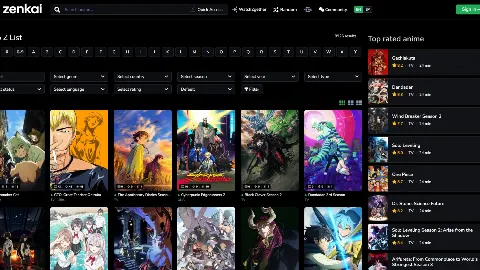 Zenkai 사이트 화면 4