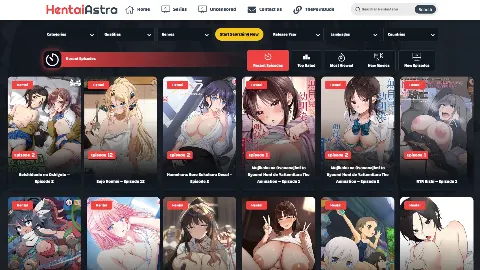 HentaiAstra 사이트 화면 1
