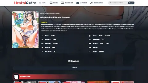 HentaiAstra 사이트 화면 2