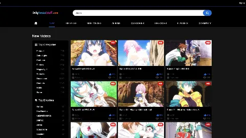 OnlyHentaiStuff 사이트 화면 2